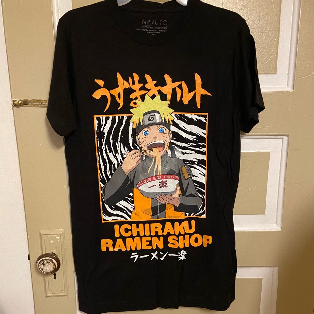 BRAND NEW Mens Naruto Shippuden Ichiraku Ramen Short Sleeve Tee ‼️